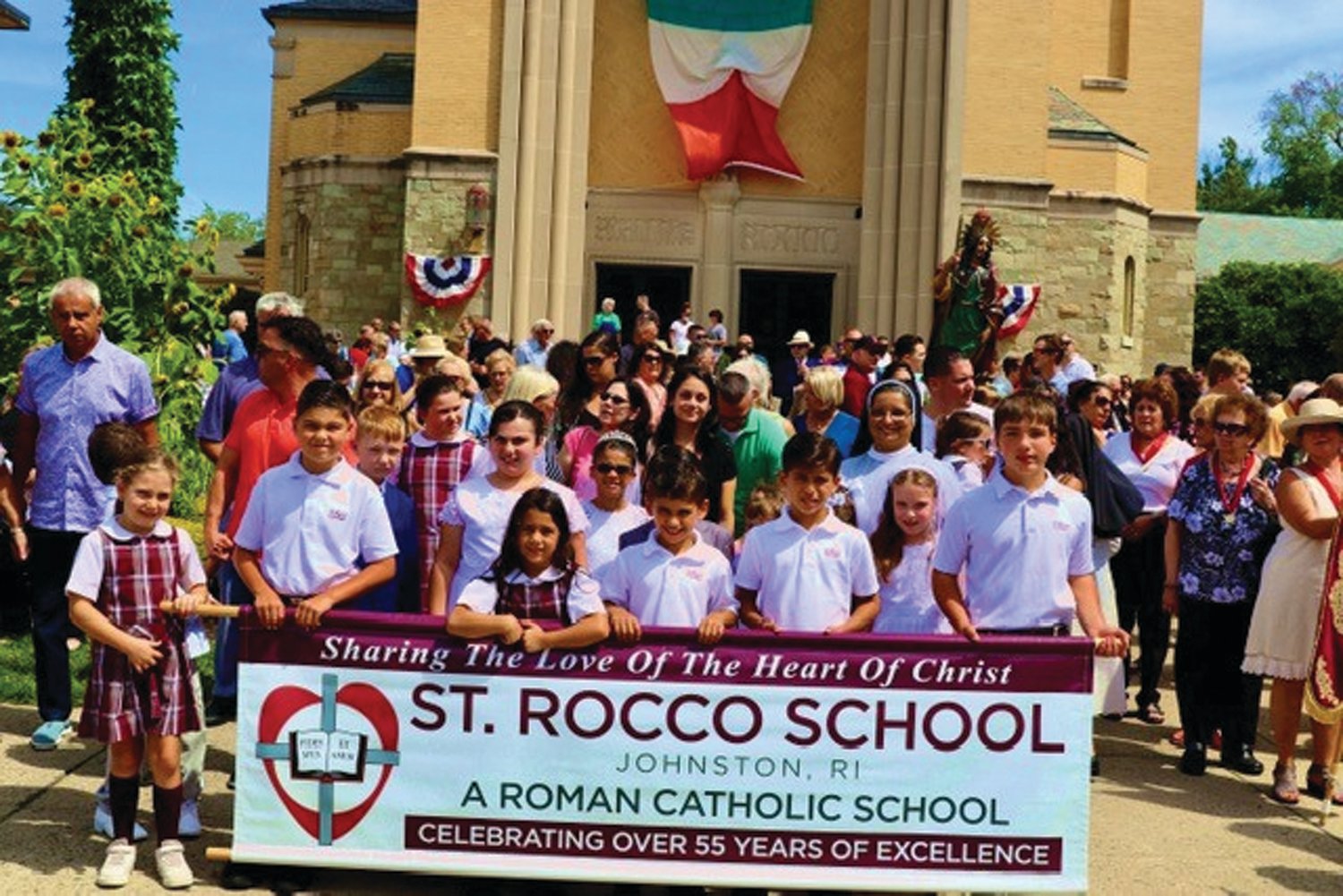 FOR THE KIDS: St.Rocco School children helped run the successful feast.